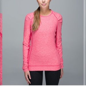 Lululemon Pink Think Fast Long Sleeve